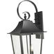 Gannon 3 Light 33.25 inch Black Outdoor Wall Light in G9