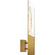 Petra LED 4.7 inch Brass Wall Light