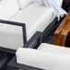 Remsen Java Black and Oyster White Outdoor Lounge Chair