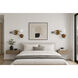 Akimbo LED 21.75 inch Dark Bronze and Antique Brass Wall Sconce Wall Light