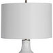 Dakota 27 inch 150.00 watt White Crackle and Aged Terra Cotta Table lamp Portable Light