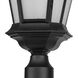 Crawford 1 Light 25 inch Textured Black Outdoor Post Lantern