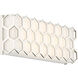 Missing Link LED 15.25 inch Polished Nickel Bath Vanity Light Wall Light