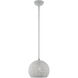 Charlton 1 Light 10 inch Nordic Gray with Brushed Nickel Accents Pendant Ceiling Light