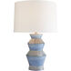Ogden 28 inch 150 watt Provincial Blue Table Lamp Portable Light