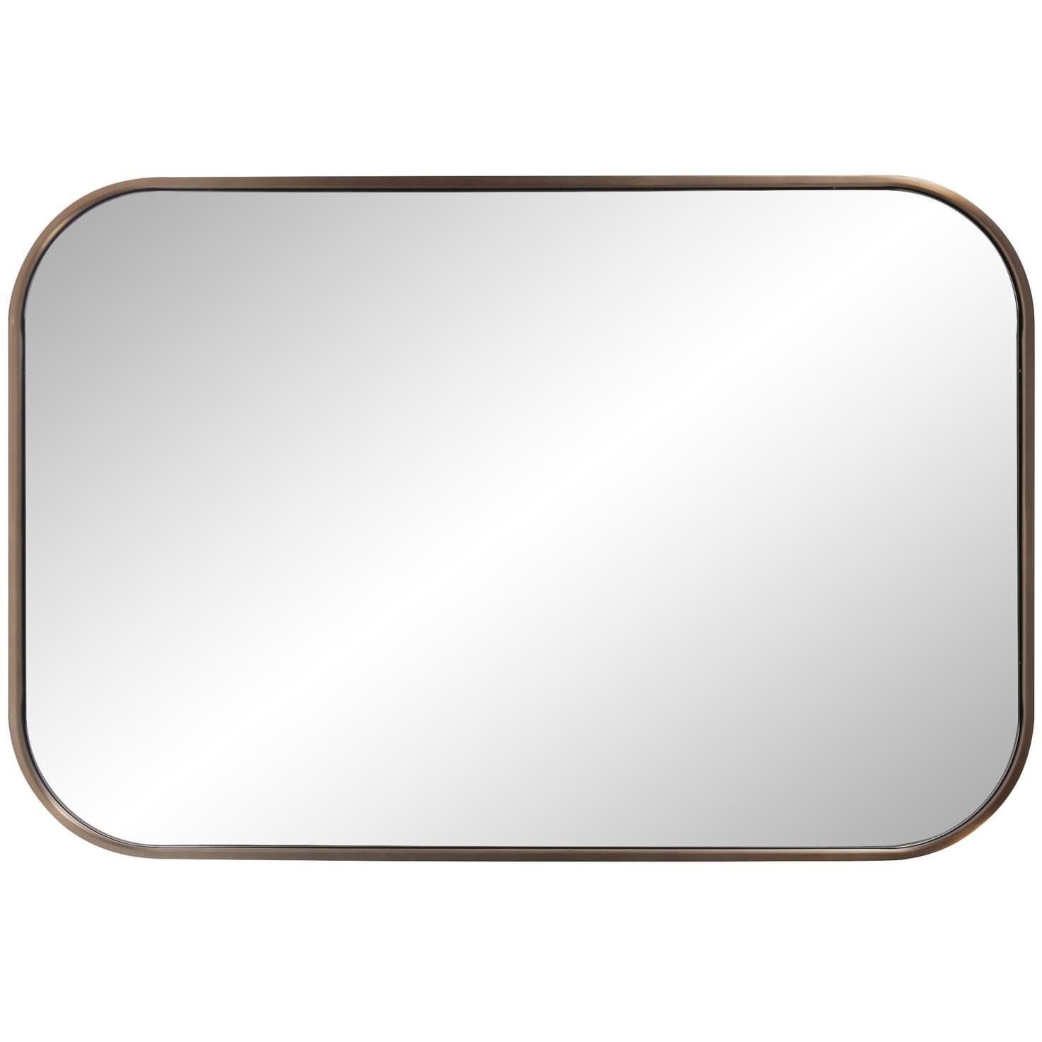 Milo 36 X 24 inch Brass Mirror