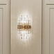 Hayes Sconce Wall Light in Aged Brass