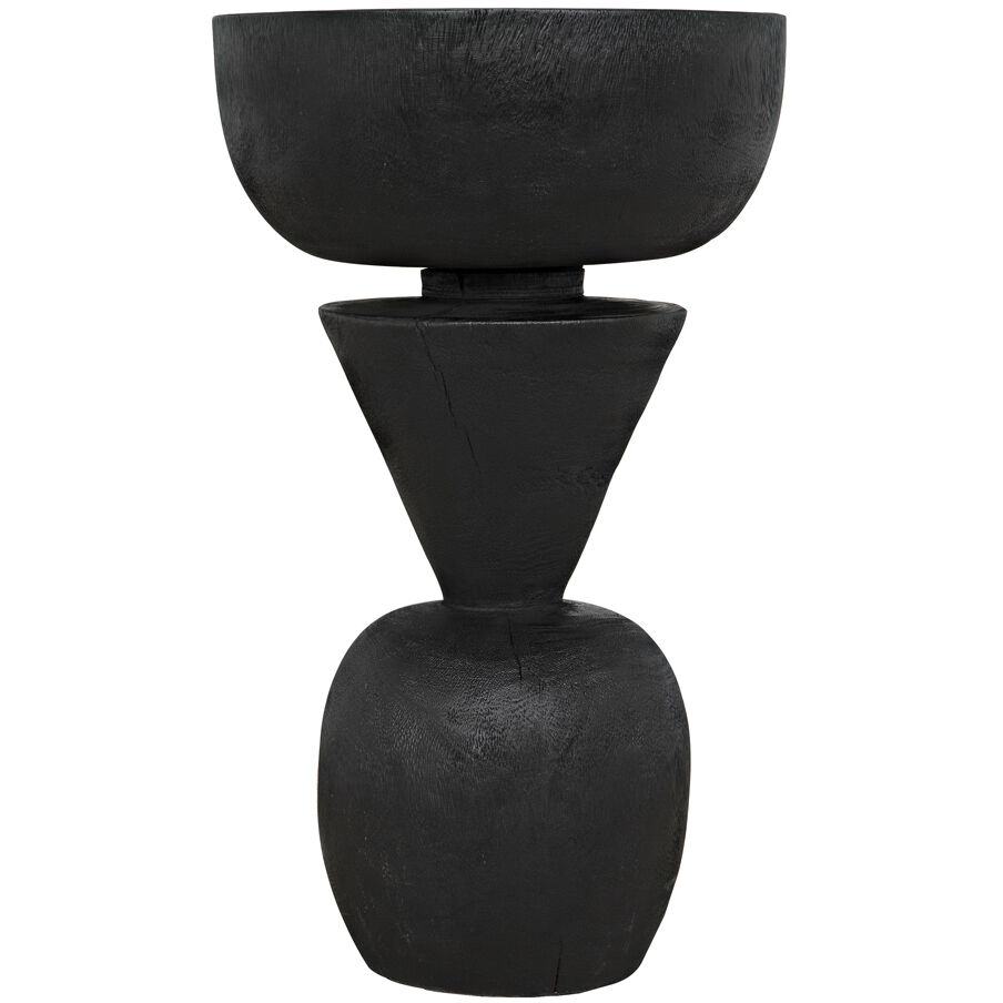 Nogozi 23 X 13 inch Burnt Black Side Table