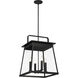 Great Outdoors Isla Vista 4 Light 16 inch Coal Outdoor Hanging