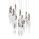 Beyond Kindjal LED 23 inch Polished Nickel Multi-Light Pendant Ceiling Light, Beyond