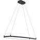 Koloa LED 40.94 inch Matte Black Chandelier Ceiling Light, 1 Tier Medium