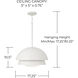 Jensen 1 Light 17.25 inch Matte White Pendant Ceiling Light