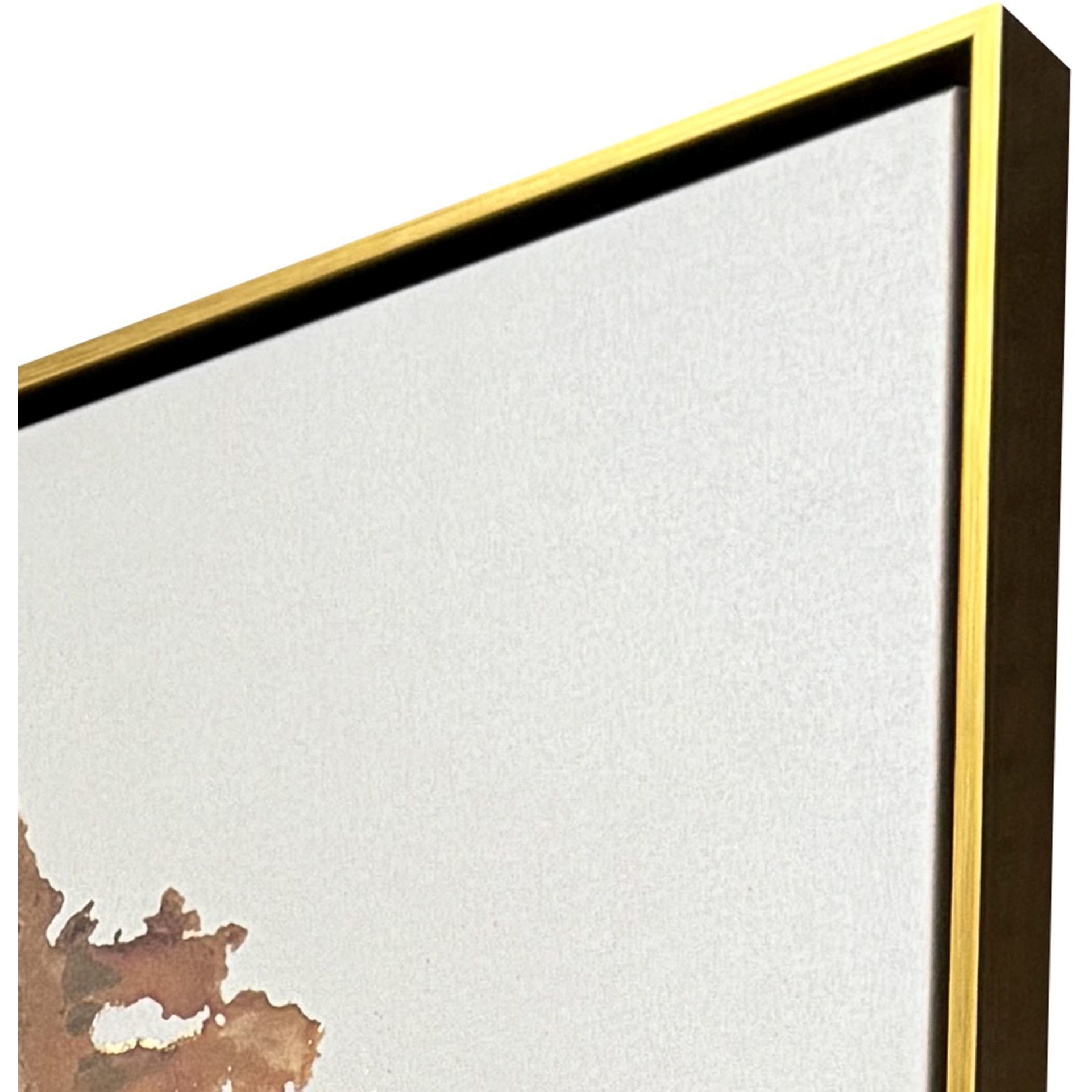 Earthern Rust and Multi and Metallic and Yellow Canvas, The Studio