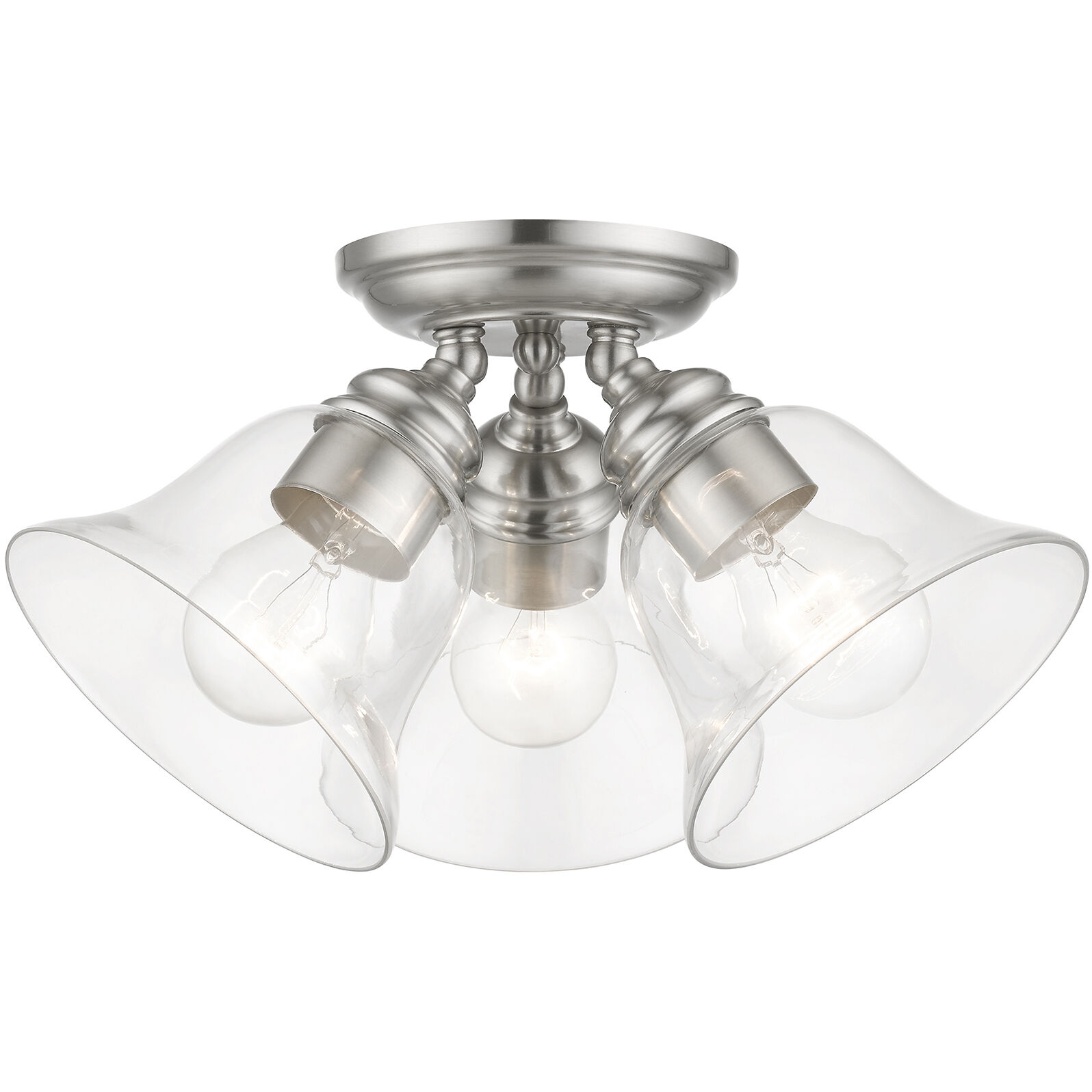Moreland 3 Light 14.50 inch Semi-Flush Mount