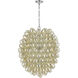 Bubble Up 6 Light 26 inch Chrome with Clear Chandelier Ceiling Light
