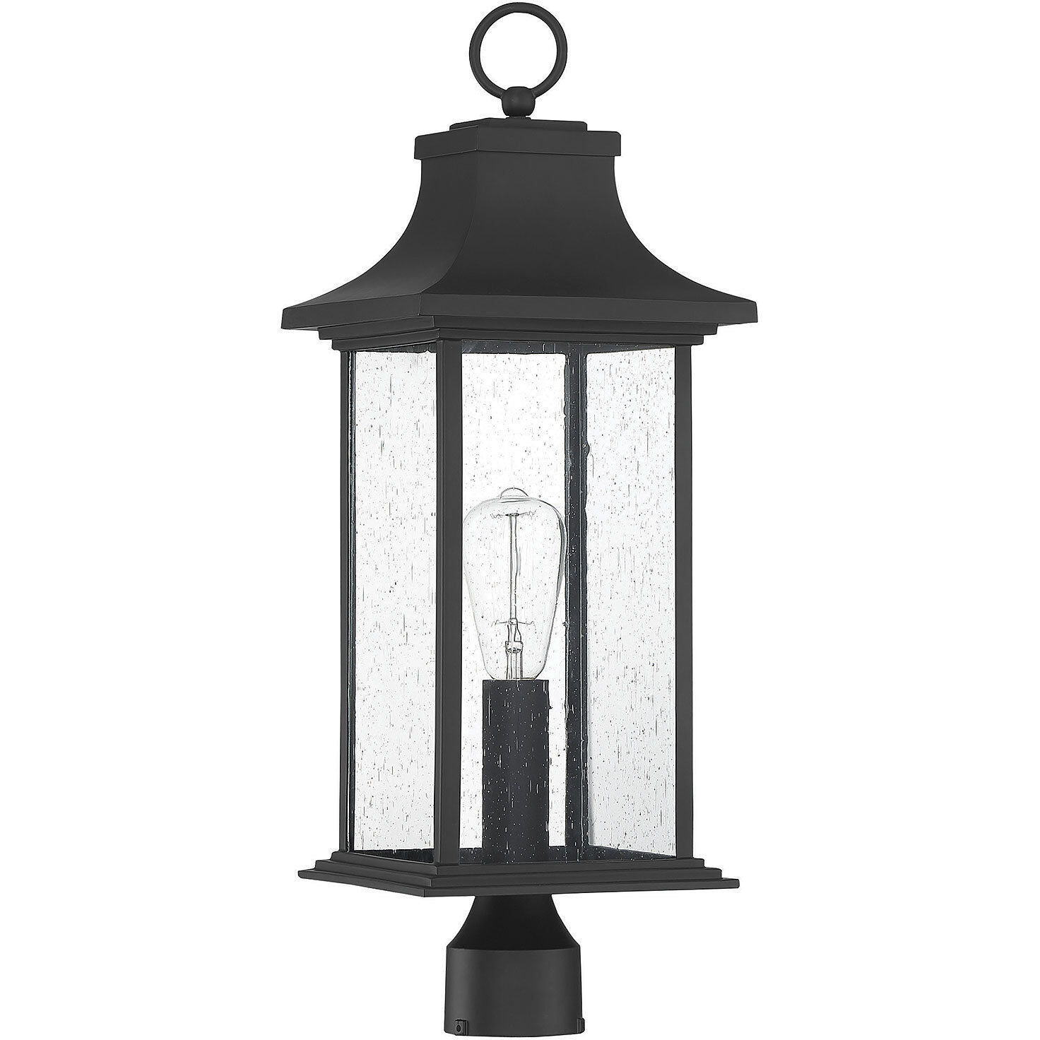 Hancock 1 Light 24.25 inch Black Outdoor Post Lantern