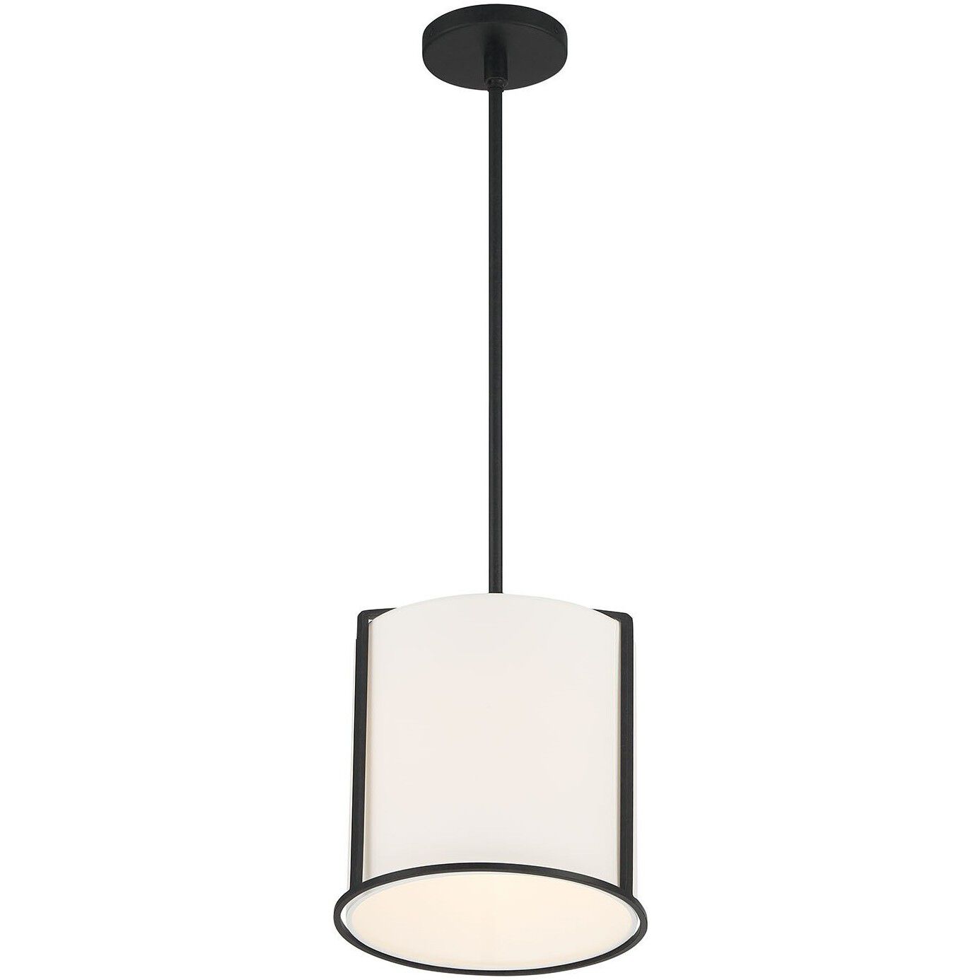 Carlyn 1 Light 10 inch Black Mini Pendant Ceiling Light