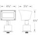 WAC 12V Wall Wash Black Low Voltage Wall Wash in 3000K Warm White LED, WAC Landscape