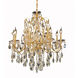 St. Francis 12 Light 28 inch Gold Dining Chandelier Ceiling Light in Royal Cut