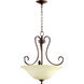 Celesta 3 Light 19 inch Oiled Bronze Pendant Ceiling Light