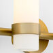 Sojourn 4 Light 32.75 inch Brushed Brass Vanity Light Wall Light