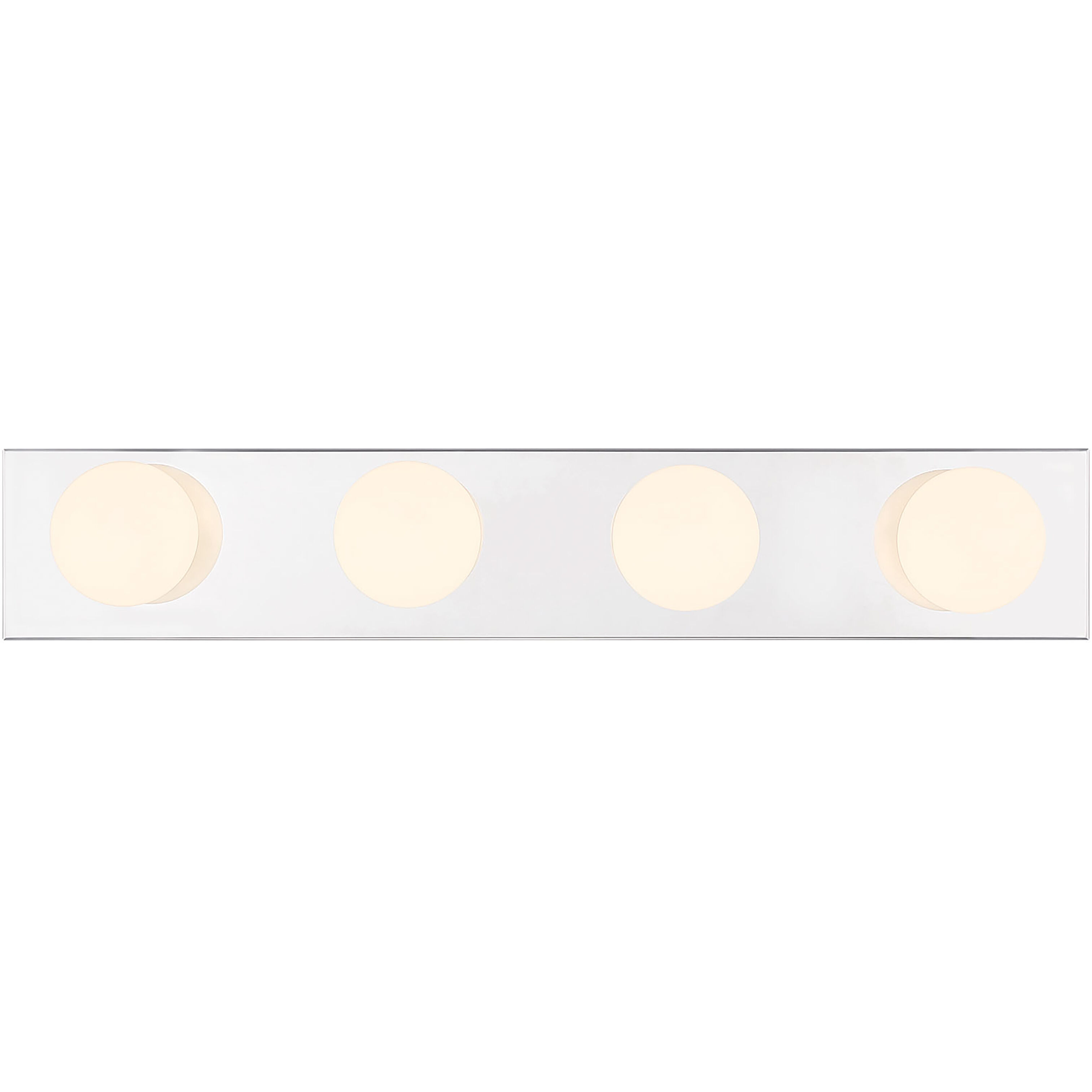 Bellisse 4 Light 24 inch Chrome Bathroom Vanity Light Bar Wall Light