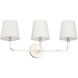 Dawson 3 Light 26 inch Polished Nickel Vanity Light Wall Light
