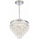 Calypso 3 Light 13 inch Polished Chrome Chandelier Ceiling Light