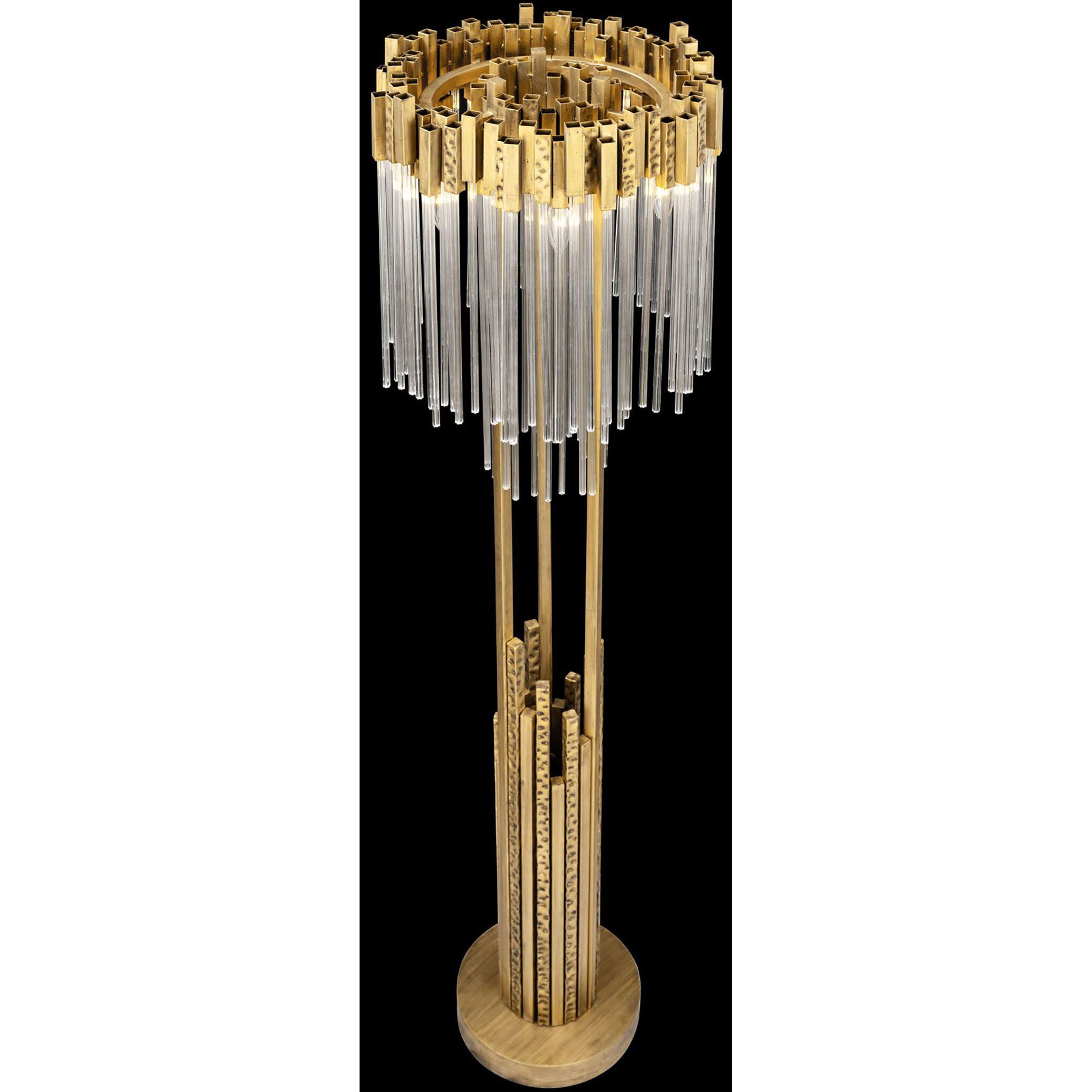 Matrix 68 inch 60 watt Havana Gold Floor Lamp Portable Light