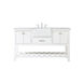 Clement 60 X 22 X 34.13 inch White Bathroom Vanity Cabinet
