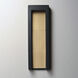 Alcove LED 20 inch Black and Gold Outdoor Wall Mount