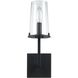 Jared 1 Light 6 inch Matte Black Vanity Light Wall Light