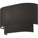 Bainbridge 2 Light 13 inch Black ADA Wall Sconce Wall Light