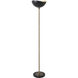 Luna Bella 72 inch 9 watt Weathered Brass Torchiere Floor Lamp Portable Light