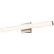 Tubo Slim LED 24 inch Satin Nickel Bath Bar Wall Light with Flat Trim