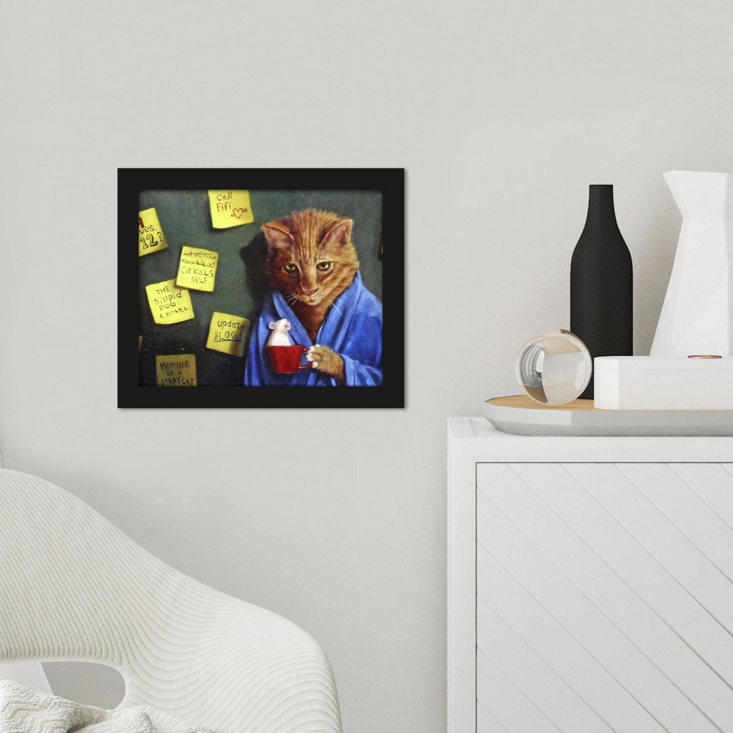 Animals 11 X 9 inch Non-Glass Framed Art, Propac