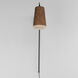 Scout LED 6 inch Weathered Wood/Tan Leather Wall Sconce Wall Light