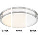 EnviroLite LED 12 inch Brushed Nickel Smart Flush Mount Ceiling Light