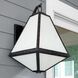 Glacier 2 Light 16.75 inch Black Charcoal Outdoor Sconce in White