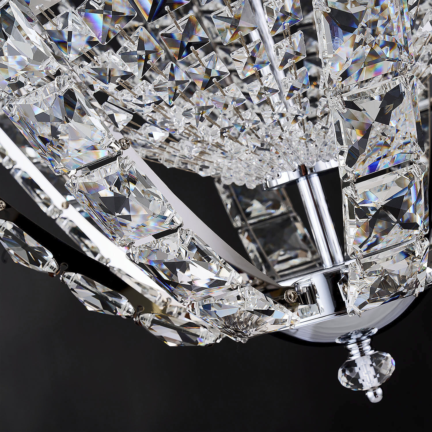 Scudo 20 Light 27 inch Chrome Pendant Ceiling Light