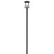 Rainer 4 Light 142.25 inch Black Outdoor Post Mounted Fixture in G9