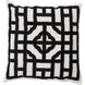 Chinese Gate 20 inch Cream, Black, Medium Gray Pillow Kit
