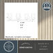 Park Ridge 3 Light 22 inch Satin Nickel Bathroom Light Wall Light