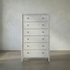 Hampton White Wash Dresser, Tall Boy
