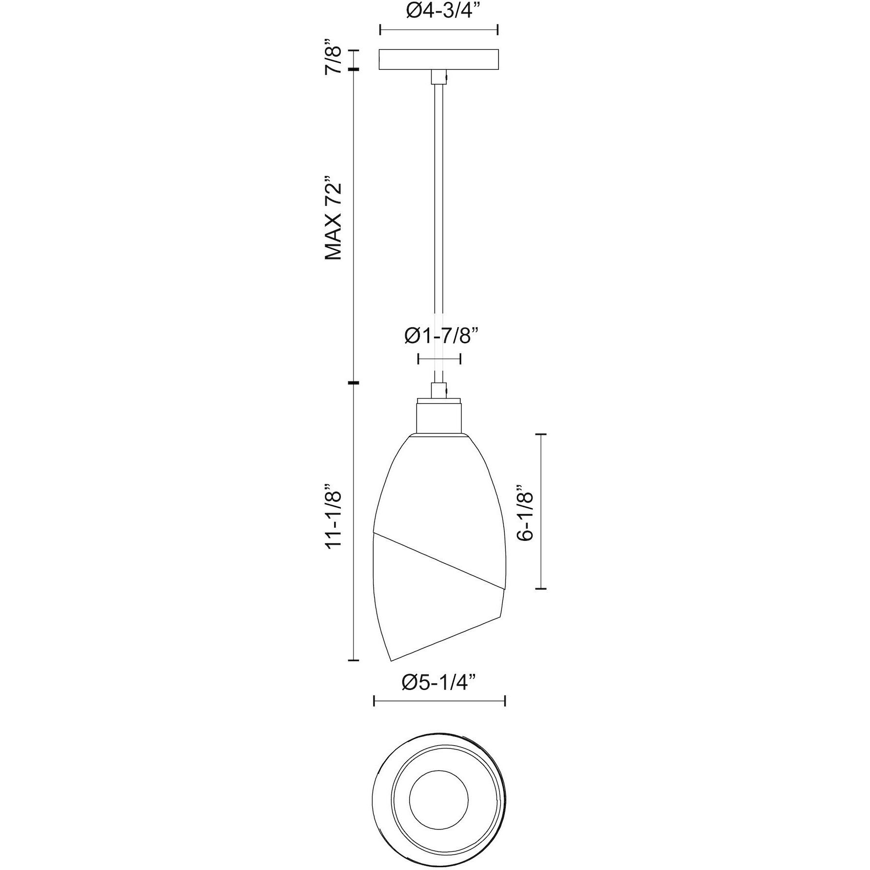 Alora Mood Capri Pendant Ceiling Light in Matte Black