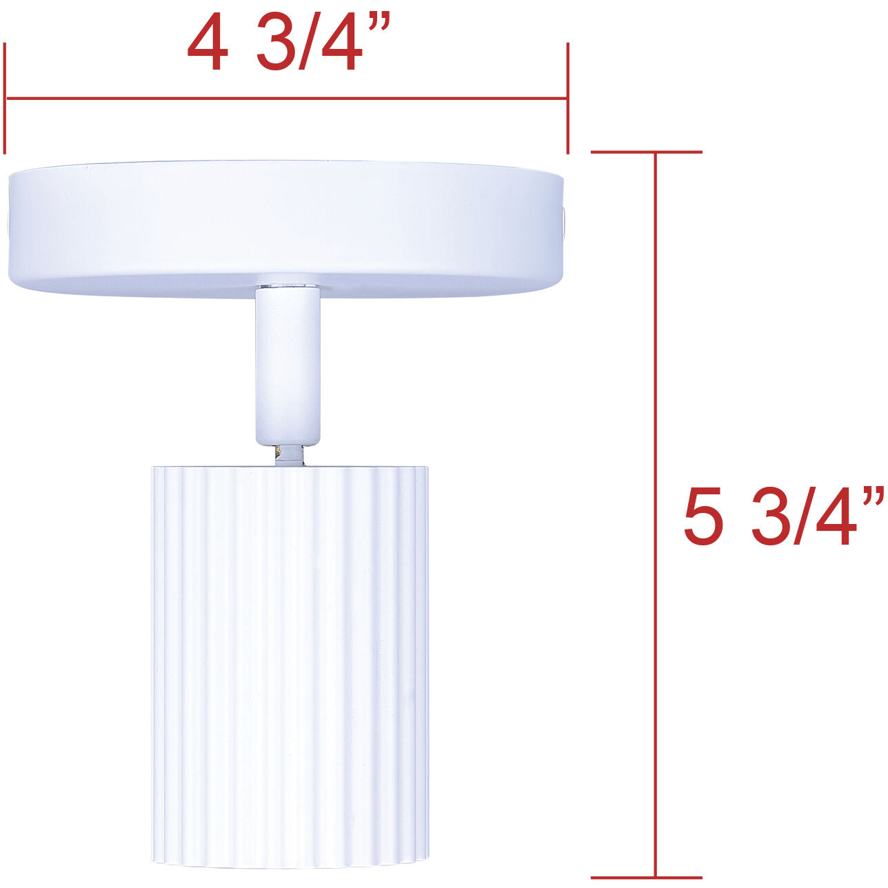 Rexton 1 Light White Track Lighting Ceiling Light