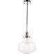 Lyle 1 Light 11 inch Chrome Pendant Ceiling Light