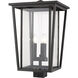 Seoul 3 Light 22.25 inch Oil Rubbed Bronze Outdoor Post Mount Fixture in 18