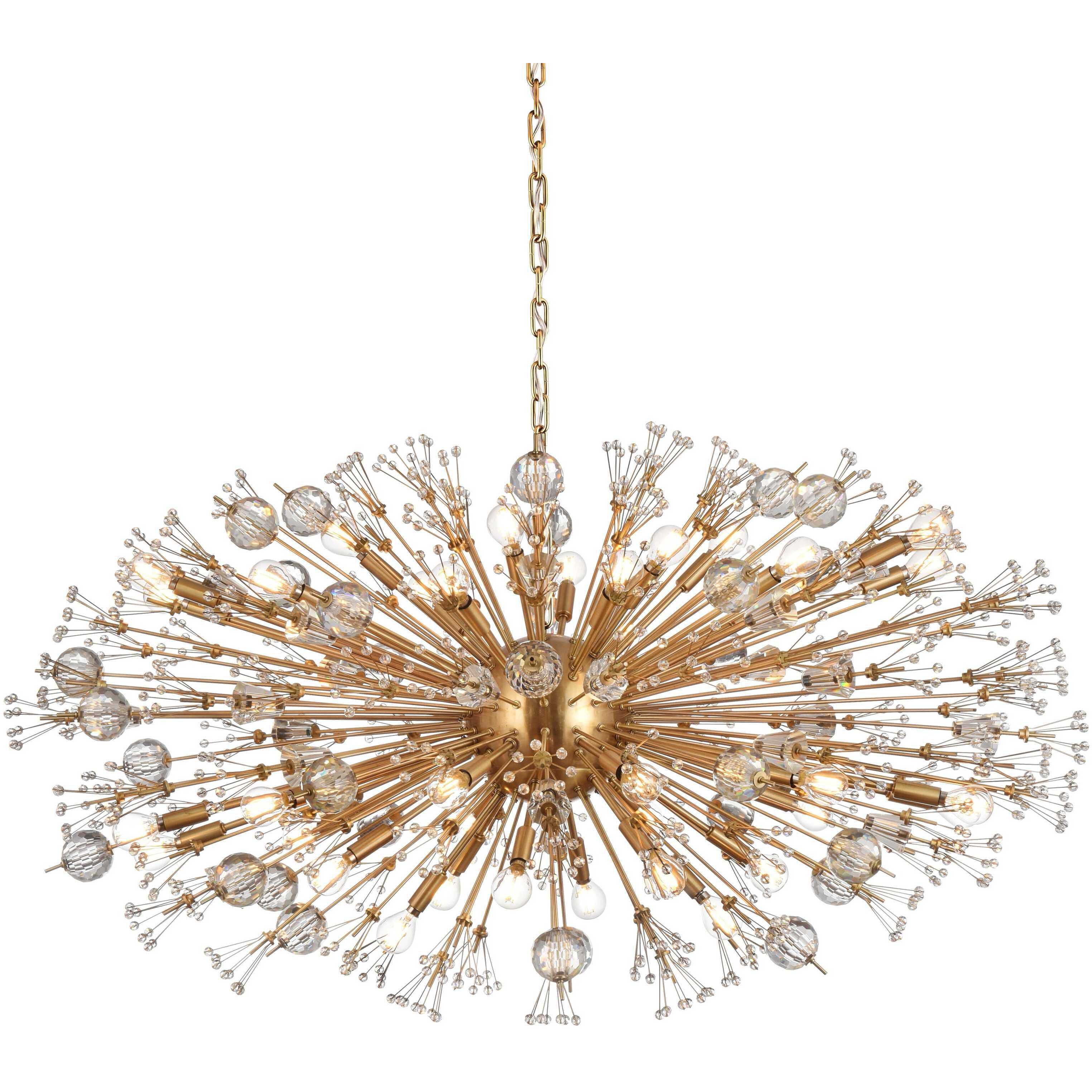 Vera 38 Light 25 inch Gold Pendant Ceiling Light