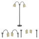 Gail 65 inch 40 watt Dark Bronze Gooseneck Floor Lamp Portable Light